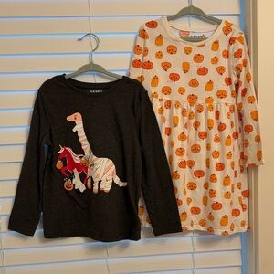 Old Navy Halloween long sleeve T shirt and dress